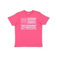 thumbnail image 1 of Inktastic Breast Cancer Awareness Pink Ribbons and Flag Youth T-Shirt, 1 of 5