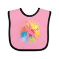 thumbnail image 1 of Inktastic Breast Cancer Awareness Ribbon Art Girls Baby Bib, 1 of 4