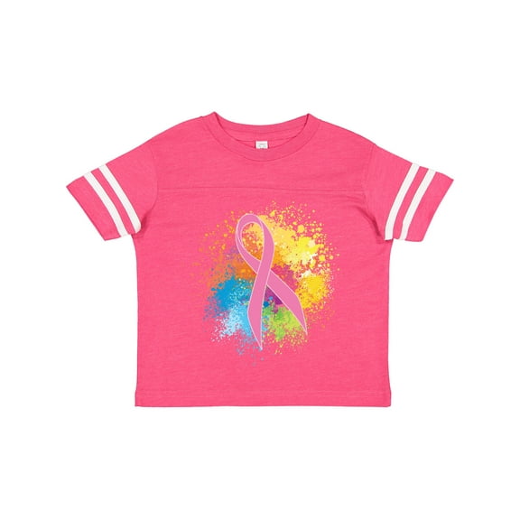 Inktastic Breast Cancer Awareness Ribbon Art Girls Toddler T-Shirt