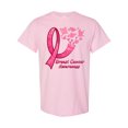 thumbnail image 1 of Inktastic Breast Cancer Awareness Ribbon and Butterflies T-Shirt, 1 of 5