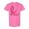 thumbnail image 1 of Inktastic Breast Cancer Awareness Ribbon and Butterflies T-Shirt, 1 of 5