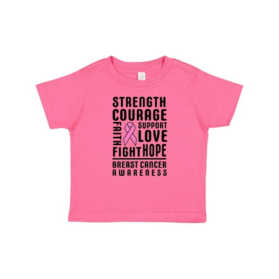 Inktastic Breast Cancer Awareness Strenght Courage Support Love Boys or Girls Baby T-Shirt