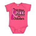 thumbnail image 1 of Inktastic Breast Cancer Awareness We Wear Pink in October Girls Baby Bodysuit, 1 of 5