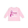 thumbnail image 1 of Inktastic Breast Cancer Awareness We Wear Pink in October Girls Long Sleeve Toddler T-Shirt, 1 of 5