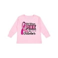 thumbnail image 1 of Inktastic Breast Cancer Awareness We Wear Pink in October Girls Long Sleeve Toddler T-Shirt, 1 of 5