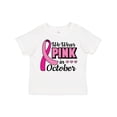 thumbnail image 1 of Inktastic Breast Cancer Awareness We Wear Pink in October Girls Toddler T-Shirt, 1 of 5