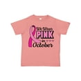 thumbnail image 1 of Inktastic Breast Cancer Awareness We Wear Pink in October Girls Toddler T-Shirt, 1 of 5