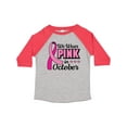thumbnail image 1 of Inktastic Breast Cancer Awareness We Wear Pink in October Girls Toddler T-Shirt, 1 of 5