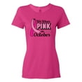 thumbnail image 1 of Inktastic Breast Cancer Awareness We Wear Pink in October Women's T-Shirt, 1 of 5