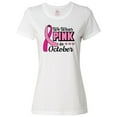 thumbnail image 1 of Inktastic Breast Cancer Awareness We Wear Pink in October Women's T-Shirt, 1 of 5