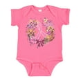 thumbnail image 1 of Inktastic Breast Cancer Awareness Wreath Pink Ribbon Girls Baby Bodysuit, 1 of 5