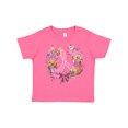 thumbnail image 1 of Inktastic Breast Cancer Awareness Wreath Pink Ribbon Girls Toddler T-Shirt, 1 of 5