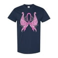 thumbnail image 1 of Inktastic Breast Cancer Awareness with Butterfly Ribbon Words T-Shirt, 1 of 5