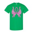 thumbnail image 1 of Inktastic Breast Cancer Awareness with Butterfly Ribbon Words T-Shirt, 1 of 5