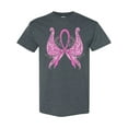 thumbnail image 1 of Inktastic Breast Cancer Awareness with Butterfly Ribbon Words T-Shirt, 1 of 5