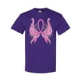thumbnail image 1 of Inktastic Breast Cancer Awareness with Butterfly Ribbon Words T-Shirt, 1 of 5