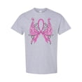thumbnail image 1 of Inktastic Breast Cancer Awareness with Butterfly Ribbon Words T-Shirt, 1 of 5