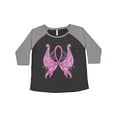 thumbnail image 1 of Inktastic Breast Cancer Awareness with Butterfly Ribbon Words Women's Plus Size T-Shirt, 1 of 5