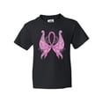 thumbnail image 1 of Inktastic Breast Cancer Awareness with Butterfly Ribbon Words Youth T-Shirt, 1 of 5