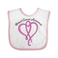 thumbnail image 1 of Inktastic Breast Cancer Awareness with Pink Ribbon Heart Boys or Girls Baby Bib, 1 of 4