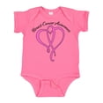 thumbnail image 1 of Inktastic Breast Cancer Awareness with Pink Ribbon Heart Boys or Girls Baby Bodysuit, 1 of 5