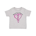 thumbnail image 1 of Inktastic Breast Cancer Awareness with Pink Ribbon Heart Boys or Girls Baby T-Shirt, 1 of 5