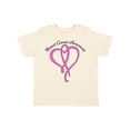 thumbnail image 1 of Inktastic Breast Cancer Awareness with Pink Ribbon Heart Boys or Girls Toddler T-Shirt, 1 of 5
