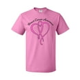 thumbnail image 1 of Inktastic Breast Cancer Awareness with Pink Ribbon Heart T-Shirt, 1 of 5