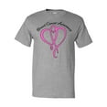 thumbnail image 1 of Inktastic Breast Cancer Awareness with Pink Ribbon Heart T-Shirt, 1 of 5