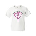 thumbnail image 1 of Inktastic Breast Cancer Awareness with Pink Ribbon Heart Youth T-Shirt, 1 of 5