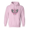 thumbnail image 1 of Inktastic Breast Cancer Cool Wings Adult Hoodie Sweatshirt, 1 of 4