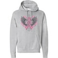 thumbnail image 1 of Inktastic Breast Cancer Cool Wings Adult Hoodie Sweatshirt, 1 of 4