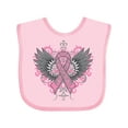 thumbnail image 1 of Inktastic Breast Cancer Cool Wings Boys or Girls Baby Bib, 1 of 4