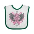 thumbnail image 1 of Inktastic Breast Cancer Cool Wings Boys or Girls Baby Bib, 1 of 4