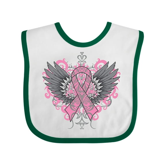 Inktastic Breast Cancer Cool Wings Boys or Girls Baby Bib