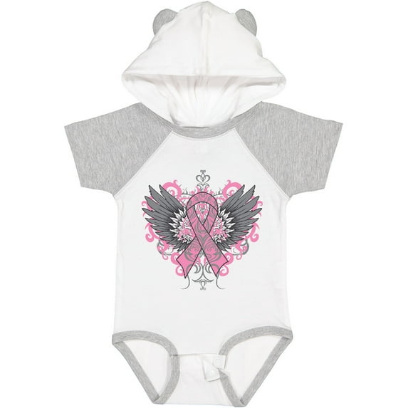Inktastic Breast Cancer Cool Wings Boys or Girls Baby Bodysuit