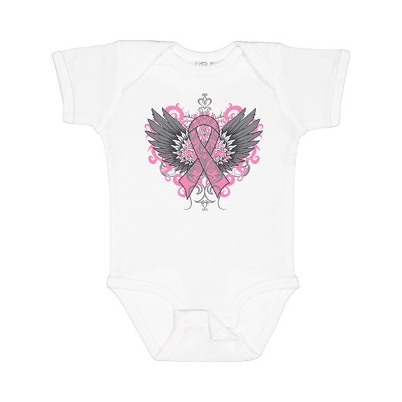 Inktastic Breast Cancer Cool Wings Boys or Girls Baby Bodysuit