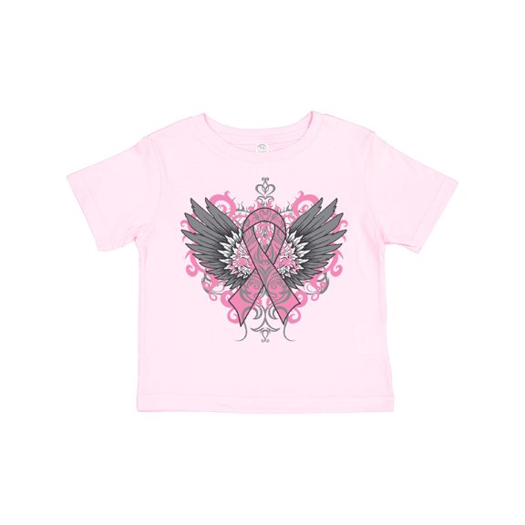 Inktastic Breast Cancer Cool Wings Boys or Girls Toddler T-Shirt