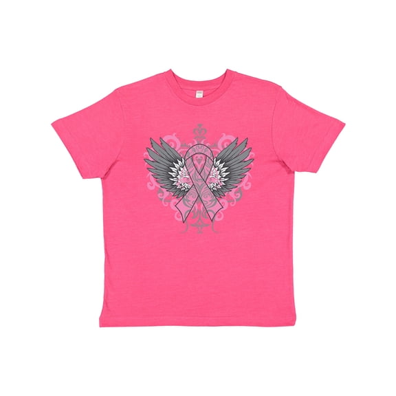 Inktastic Breast Cancer Cool Wings Youth T-Shirt