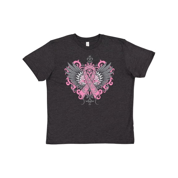 Inktastic Breast Cancer Cool Wings Youth T-Shirt