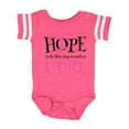 thumbnail image 1 of Inktastic Breast Cancer Hope Quote Girls Baby Bodysuit, 1 of 5