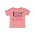 thumbnail image 1 of Inktastic Breast Cancer Hope Quote Girls Baby T-Shirt, 1 of 5