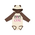 thumbnail image 1 of Inktastic Breast Cancer Hope Quote Girls Long Sleeve Baby Bodysuit, 1 of 5