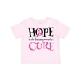 thumbnail image 1 of Inktastic Breast Cancer Hope Quote Girls Toddler T-Shirt, 1 of 5