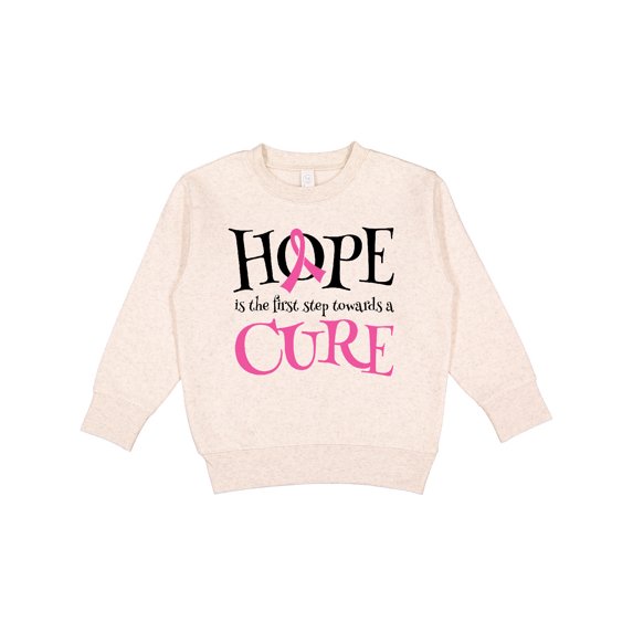 Inktastic Breast Cancer Hope Quote Toddler Sweatshirt