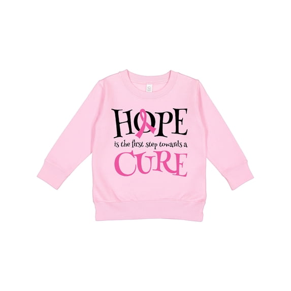Inktastic Breast Cancer Hope Quote Toddler Sweatshirt