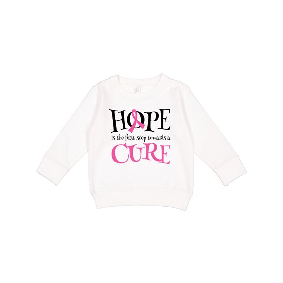 Inktastic Breast Cancer Hope Quote Toddler Sweatshirt