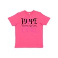 thumbnail image 1 of Inktastic Breast Cancer Hope Quote Youth T-Shirt, 1 of 5