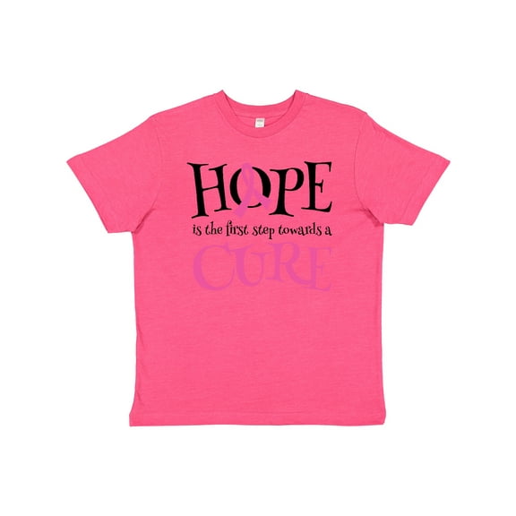 Inktastic Breast Cancer Hope Quote Youth T-Shirt