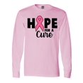 thumbnail image 1 of Inktastic Breast Cancer Hope for a Cure Long Sleeve T-Shirt, 1 of 5